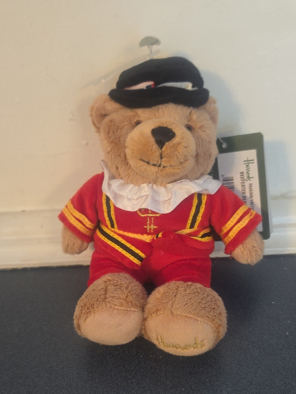 Harrods Red and Black Beefeater Bear Plush